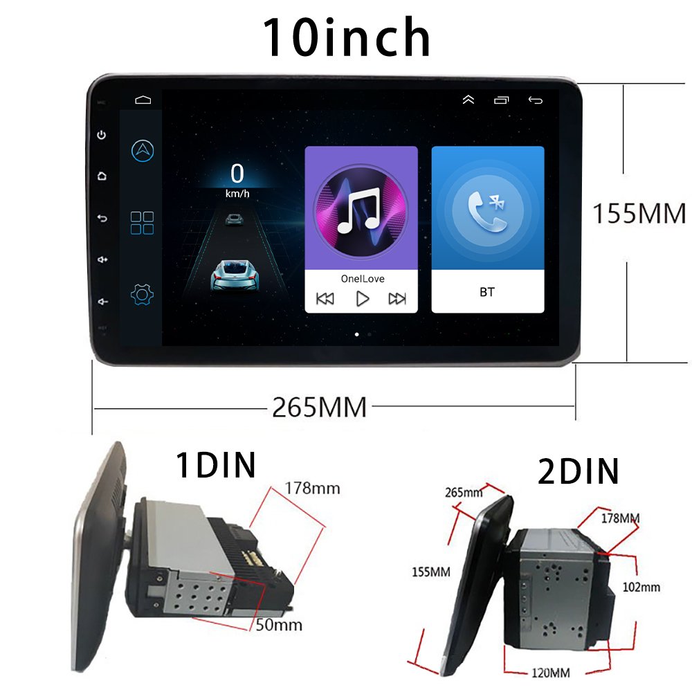 9210 10 Inch Carplay Android System Shaking Head Machine Player Car Multimedia MP5 Radio GPS Navigator Car Radio Video Stereo